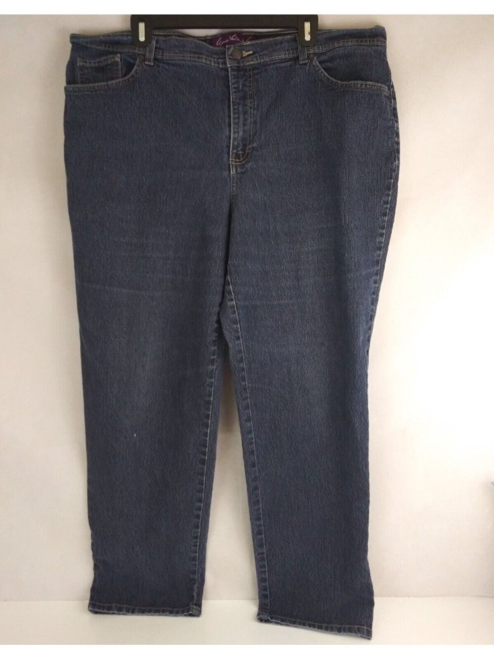 Gloria Vanderbilt Amanda Whiskered Distressed Bootcut Jeans Plus Size 20W